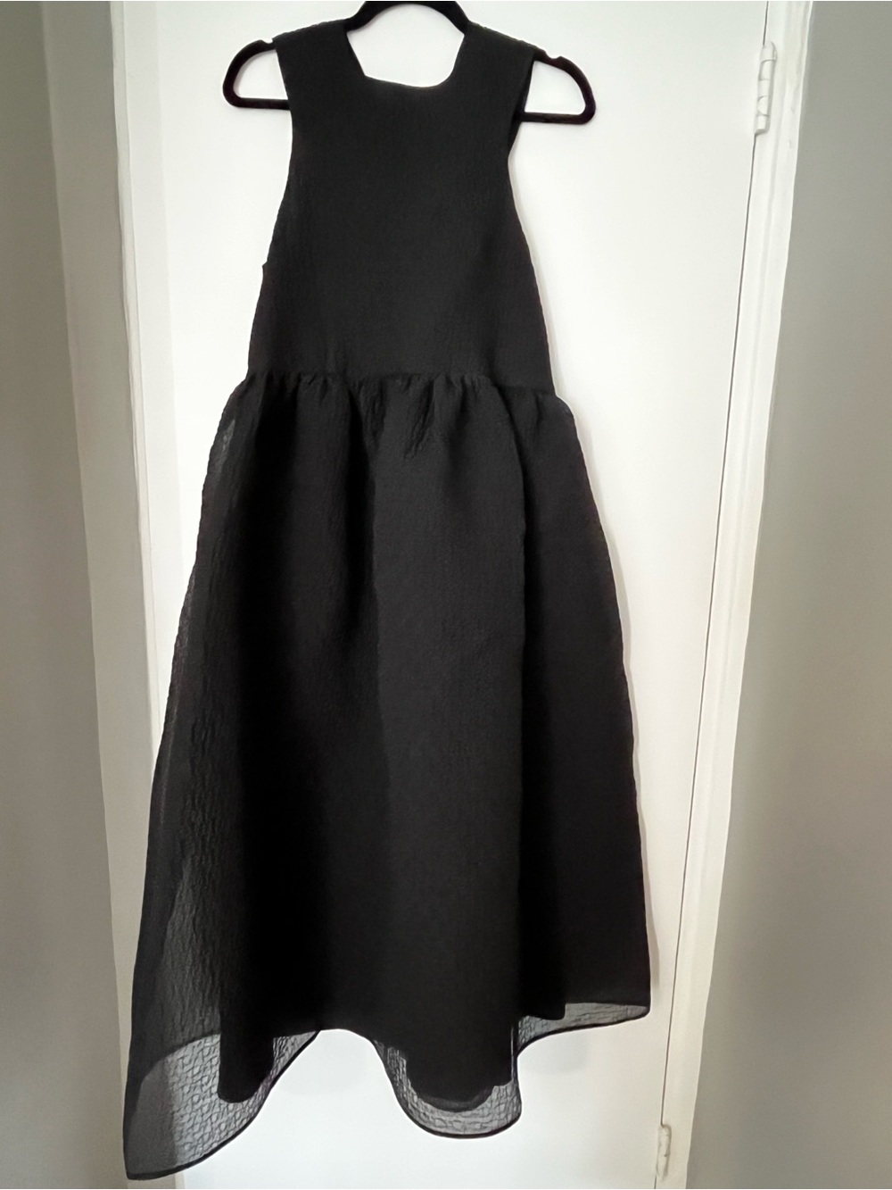 Cecilie Bahnsen Black A-Line Midi Dora Dress NWT never worn